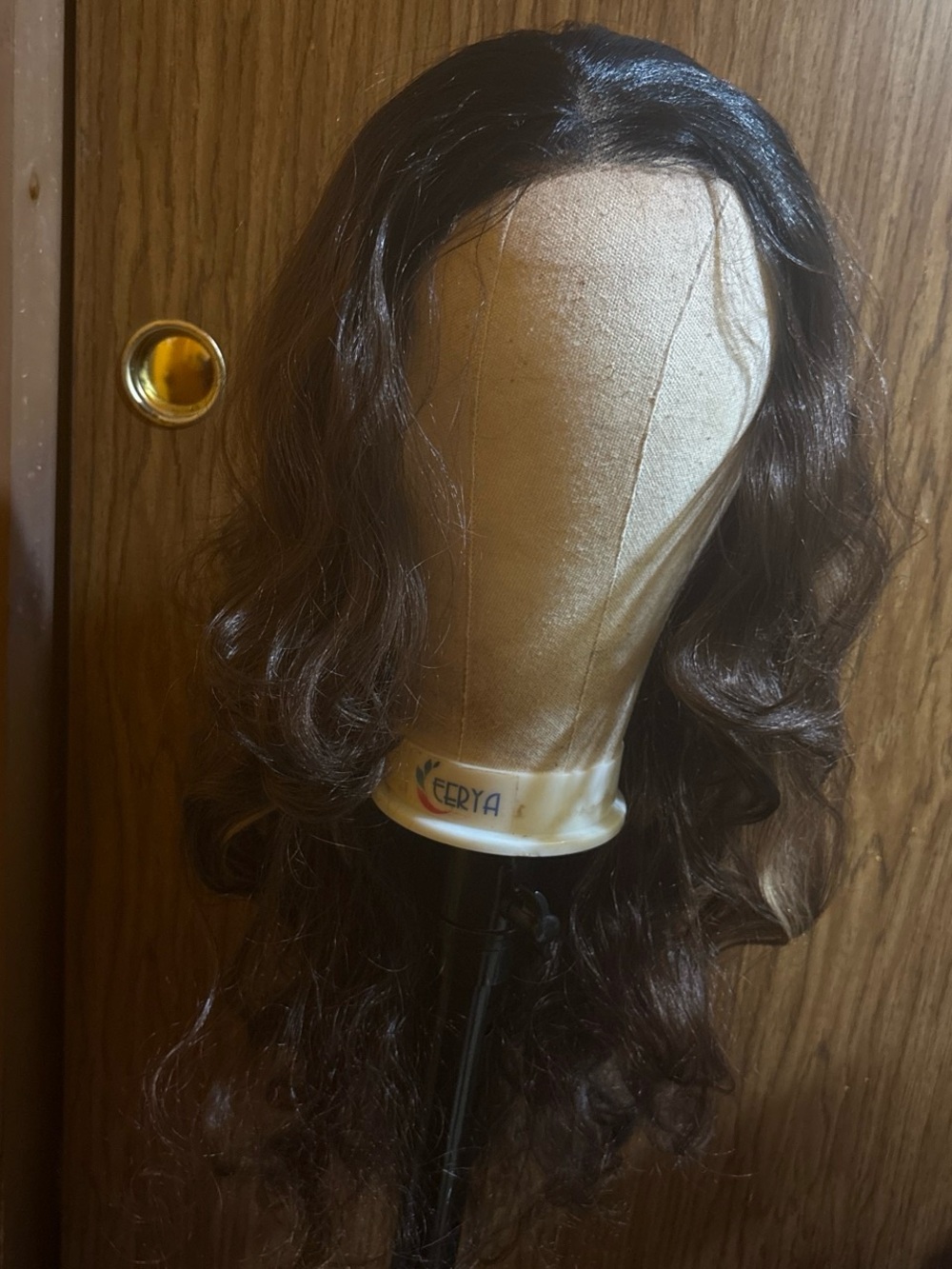 Brown Long Wavy Women’s Wig - Natural Ombre darkroot/Dark Brown heat friendly